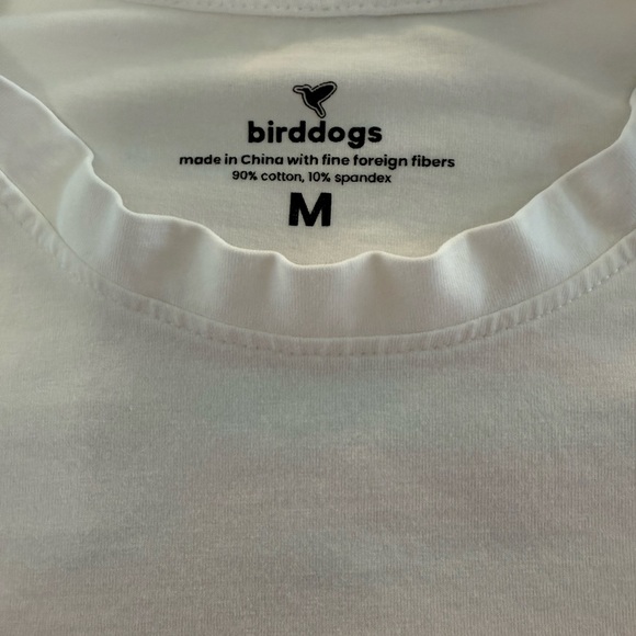 Birddogs White Tee with Pink Accent - Picture 5 of 5